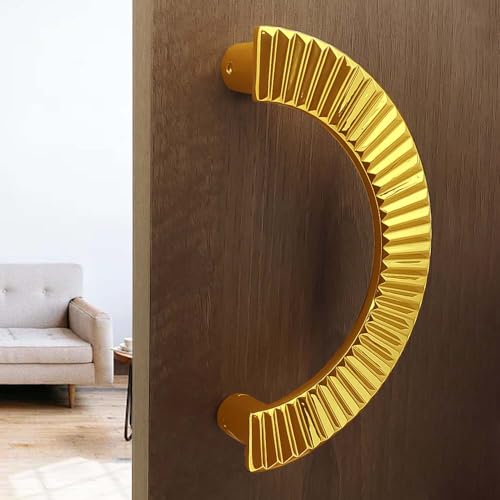 Image of VOLO 8 inch Main Door D Handle /Door Handles for Main Door /Glass Door Handle /Pull Handles, for Home /Office /Hotels(Model- S-618, 160MM) (Pack of 1 Set) (Gold)