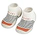 Niños Zapatos de Primeros Pasos Antideslizante Bebé Zapatos de Casa Diarios Suave Elástico Calcetines-Zapatos Zapatillas Suela Blanda Cómodo YJ-Rayas, 20/21