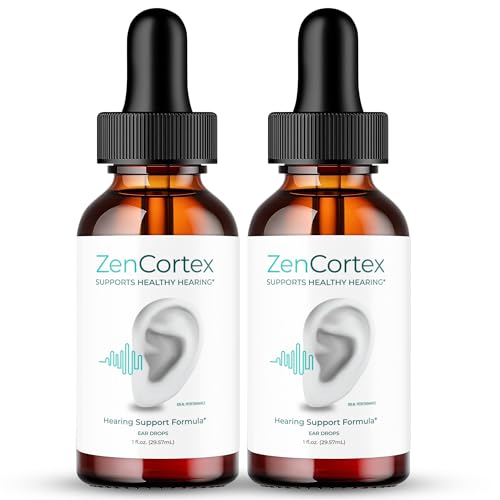 IDEAL PERFORMANCE Zencortex Tinnitus Relief for Ringing Ears Drops Zencortex Ring Clear Tinnitus Drops Tinnitus Treatment Supplement Ear Ringing Relief Tinnitus Zen Cortex Reviews (2 Pack)