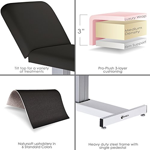 Image of EARTHLITE Electric Massage Table EVEREST - Ultra-Comfortable Electric Lift Table, Hands-Free Foot Control, UL listed, Different Sizes & Colors (28 inch, 30 inch or 32 inch x 73 inch)