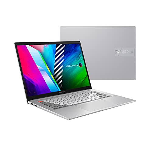 ASUS VivoBook Pro 14X OLED N7400PC-KM012T - Portátil 14' WQXGA+ (Core i7-11370H, 16GB RAM, 512GB SSD, GeForce RTX 3050 4GB, Windows 10 Home) Plata fria - Teclado QWERTY español