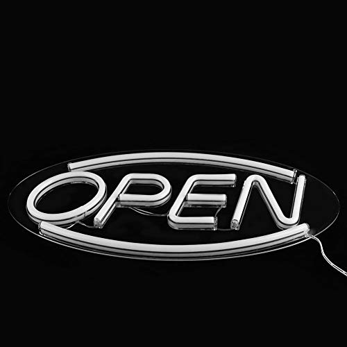 Placa de luz neon, luz de LED neon em formato de letras abertas, baixo consumo de energia, resistent