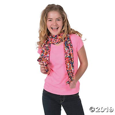 Fun Express - Sprinkle Scarf - Apparel Accessories - Apparel - Misc Apparel - 1 Piece Multi2