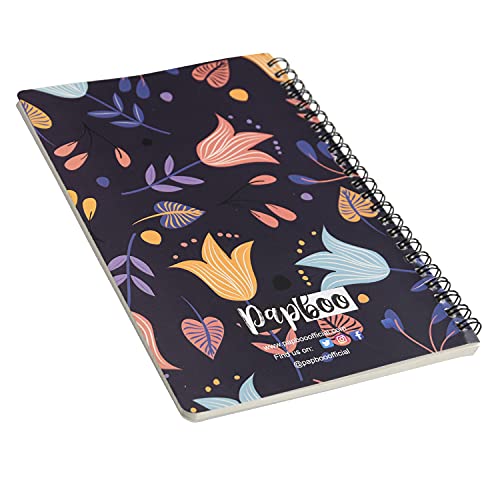Image of Papboo A5 Handy, Love is All You Need, Easy to Carry Spiral Wiro Notebook : 100 GSM Natural Shade Paper, Dot Grid, 120 Pages, Journal, Diary, Gift