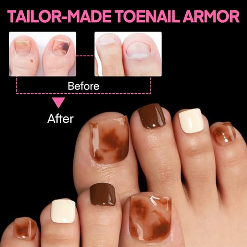 Image of UNA GELLA Square Toe Nail Tips For Big Toe, 504Pcs 15Sizes Soft Gel Full Cover Toe Nail Tip Pre-buff Fake Acrylic Toes Nail Press Ons Soak Off Pedicure For Nail Extensions Home DIY Nails Salon
