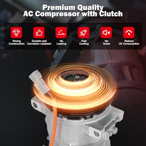 Image of cciyu Air Conditioning Compressor Compatible for Dodge Caliber