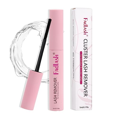 FADLASH Lash Glue Remover 5 ML for Cluster Lashes Soothing Oil Lash Remover Mascara Wand Eyelash Glue Remover Self Use at Home