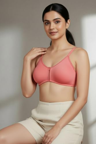Image of Zivame Double Layered Non Wired 3 /4th Coverage Bra - Skin