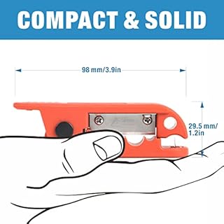 iCrimp ICP-240 Cable Stripper for AWG 12 to 4/0 Round Cables, Radial Wire Stripper with 2 Extra Blades