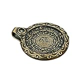 [Gogogmee] アンティーク調六字真言ペンダント 真鍮製八卦模様吊り下げ装飾品 レトロな伝統模様ペンダント 友人向け記念品 家庭用diyアクセサリー