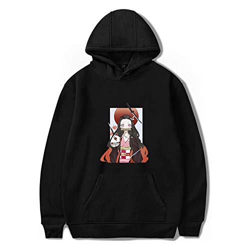 JiangJie Kawaii Demon Slayers Hoodies & Sweatshirts Manga Kimetsu No Yaiba Anime Cosplay Hoodies Sweatshirts Long Sleeve Autumn Winter Warm Adult Child Clothes