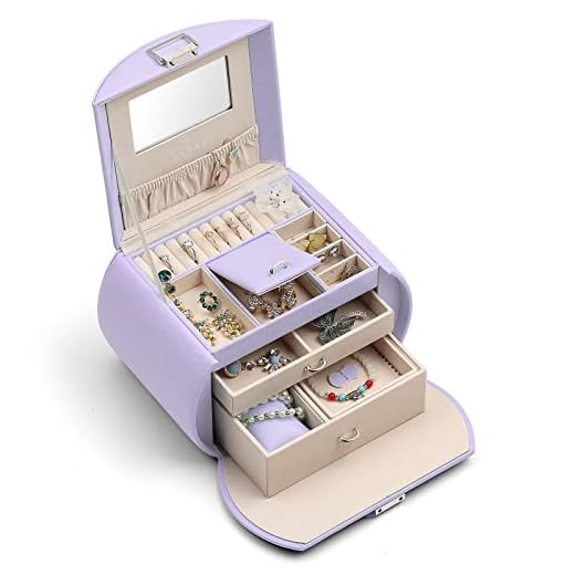 Vlando Princess Style Jewelry Box from Netherlands Design Team, Fabulous Girls Gift (Lavender)