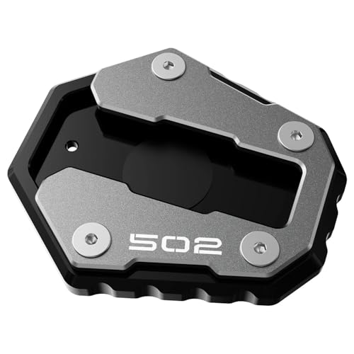 ベネリの場合 TRK 502X 2017-2025 TRK502 2017-2019用アクセサリー オートバイキックスタンドパッド フットサイドスタンド 拡大パッド延長プレート(Gray 1)