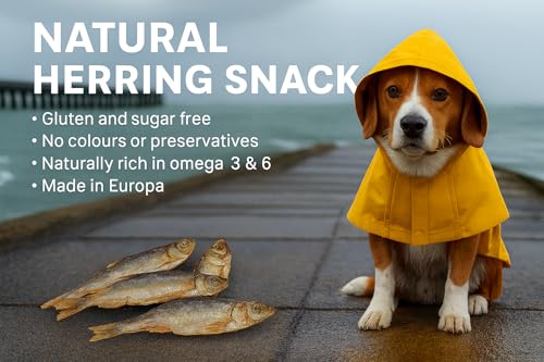 Leckerli Hund – Hering Snack – 60g – Natürliche Belohnung mit Taurin & Omega 3 – Flamingo