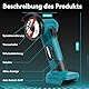 Yofidra 21V Mini Winkelschleifer, mit 2 2.0Ah Akkus, 19000rpm Professioneller Akku Flex Winkelschleifer mit 76mm Trennscheibe zum Trennen und Polieren