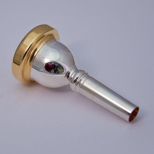 24K Gold Rim & Cup Bach Small Shank Trombone Mouthpiece, 15EW