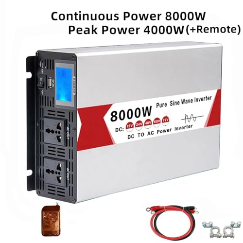Onduleur puissance 8000W convertisseur haute précision onde sinusoïdale