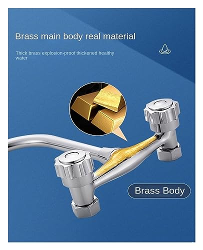 Robinet mitigeur avec stream spray bubbler orientable pour cuisine et bain
