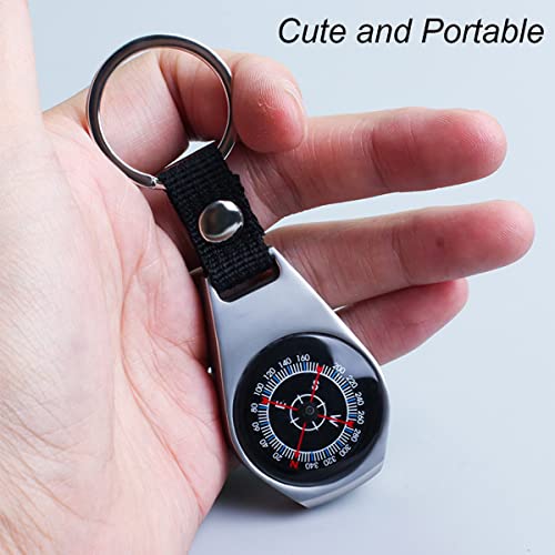 Brújula Mini Portátil de Llavero en Metal miniatura 4