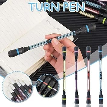 Gowxs 4 Pcs Spin Cool Pens, Rolling Finger Spin Game Pens with Weighted Ball Anti-Slip Stationery Set including Refills - Image 2