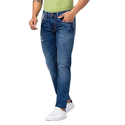 Image of Spykar Men's Rover Regular Fit Mid Rise Casual Jeans