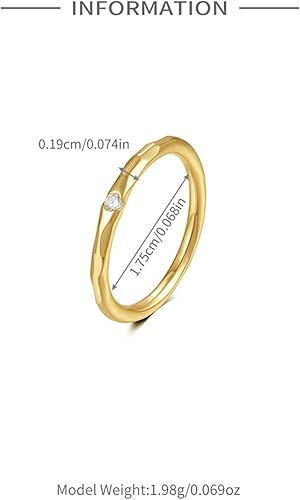 Miniatura 2 de Gold Rings Women, Wedding Ring Round with White Round Shape Moissanite Yellow Gold Gifts for Women