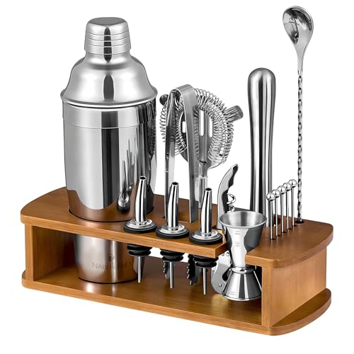 Kit Bartender 16 Piezas con Soporte de Bambú miniatura 1