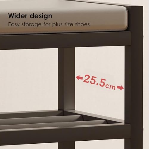 4-in-1 Coat Rack Entryway Bench with Shoe Storage - Versatile Hall Tree Stand for Coats, Hats & Shoes - Perfect for Hallway, Bedroom, Living Room & Entryway nization