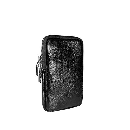 SKUTARI® LEDER Cellulare Brillante Damen Handytasche aus hochwertigem Echt-Leder,Umhängetasche,Geldbörse,mit extra langem Gurt, handgefertigt in Italien Cover