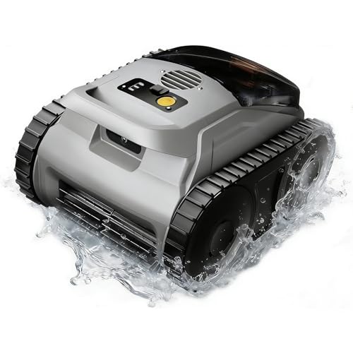 Image of Cordless Robotic Pool Vacuum with Smarter Navigation & Track Drive, Dual 180W Brushless Motors, Wall & Waterline Climbing, 150-Min Runtime, for Inground & Above-Ground Pools up to 2,150 Sq. Ft.
