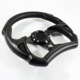 320mm F1 Style PVC Leather Black/Black Aftermarket Racing Steering Wheel