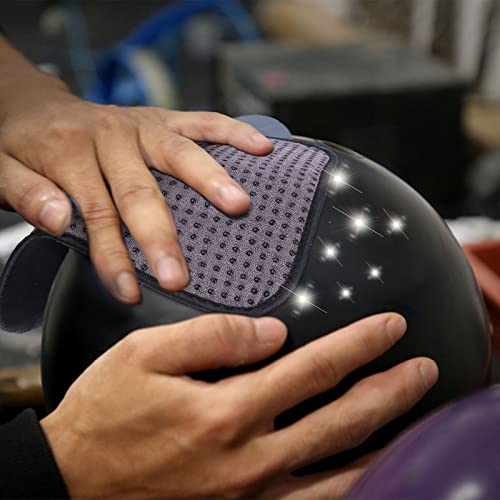 Tboxbo 2 Pcs Bowling Seesaw Bag And 2 Pcs Bowling Shammy Pad,10 X 8 Inches Bowling Ball Towel,Cleaning Pad,Bowling Polisher Bag,Bowling Accessories Set #TOP4