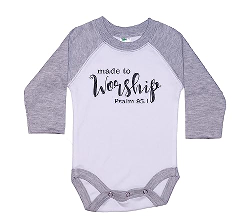Ebenezer Fire Made To Worship/Baby Onesie/Sublimation/Infant Bodysuit/Faith/Newborn Outfit