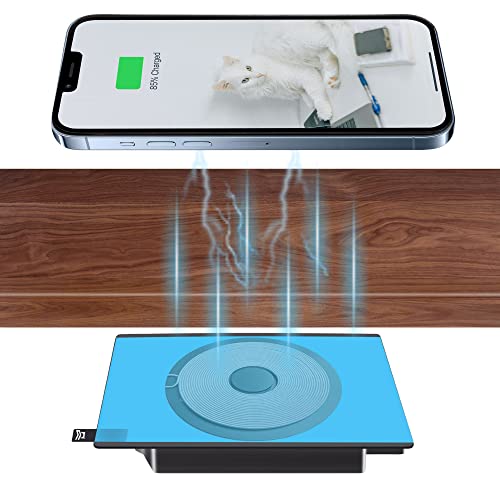 Chargeur sans fil sous le bureau invisible : fin des ports USB cassés