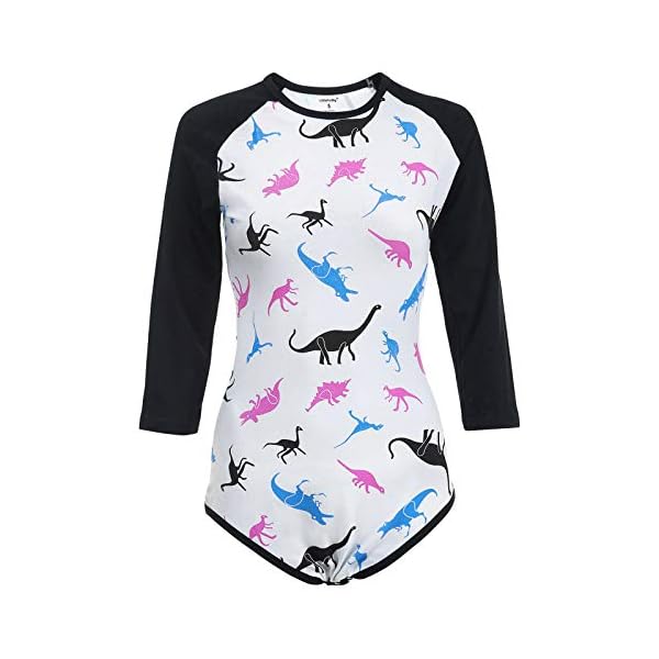 LittleForBig-Baumwolle-Strampler-Onesie-Pyjamas-Bodysuit-Dinosaurier-Baseball-Raglan-Aermel LittleForBig Baumwolle Strampler Onesie Pyjamas Bodysuit-Dinosaurier Baseball Raglan Ärmel