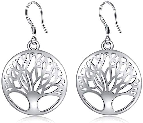 Boucles d'oreilles arbre de vie en argent, un cadeau d'anniversaire mémorable pour femme
