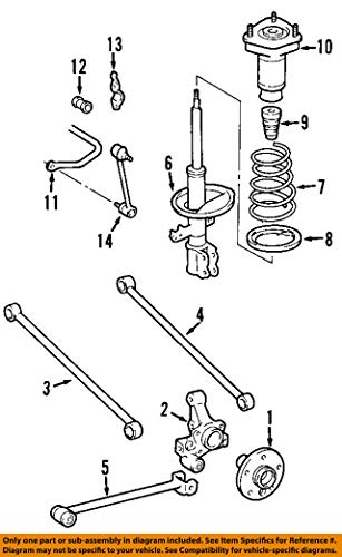 Toyota 48710-33100 Bras de suspension bielle de carrossage pour essieu arriere