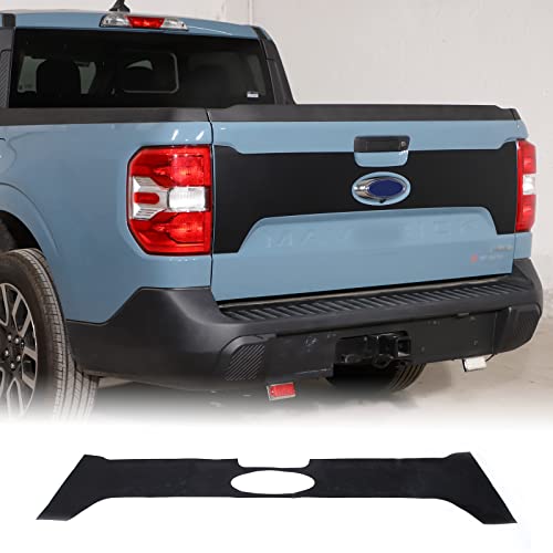 Image of Aunginsy Ford Maverick 2022-2024 Tailgate Blackout Decal, Vinyl, Black, Modern Style, Waterproof, Rectangular, Outdoor Use, Vehicle Theme, Decal