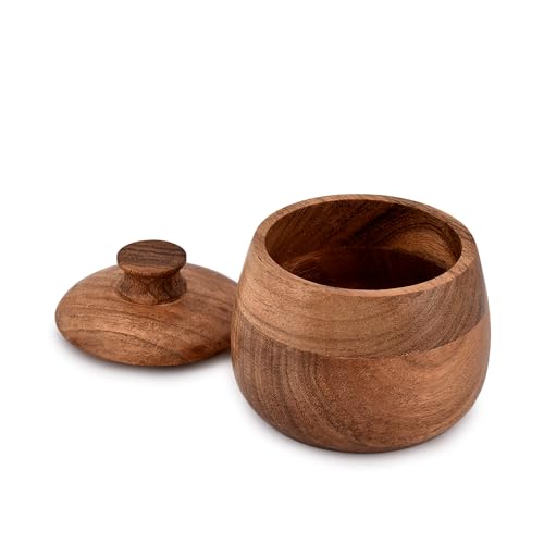 Nirman KC606-N Jewelry Box Unique Artisan Traditional Hand Carved Acacia Wood Wooden Keepsake Box Gift thumb #2