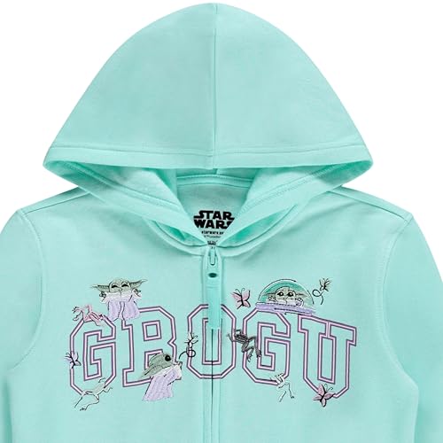 Sweat à capuche bébé Yoda pull Star Wars The Mandalorian vert menthe taille 4-5