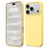 ACRONIX Cover per iPhone 18 Pro/17 Pro Silicone Sottile,Giallo