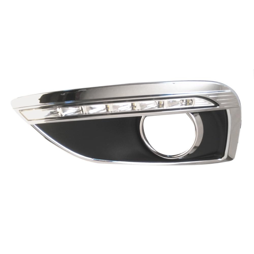 BAKUGO 2 Piezas LED Luz De Circulación Diurna Luz Antiniebla Luz Parachoques Delantero DRL Luz De Señal De Vuelta para Hyundai IX35 2010 2011 2012-White