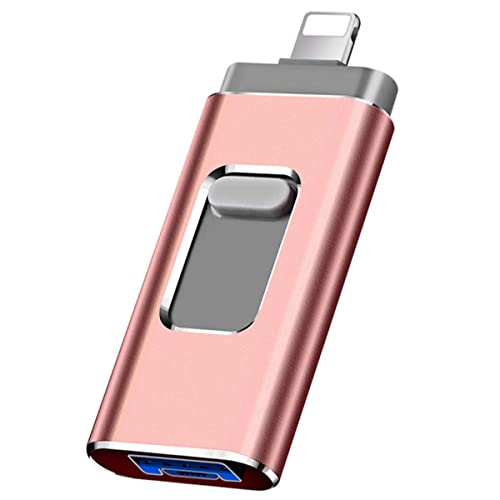 Clé USB 3.0 - Stockage externe - Pour iPhone, iPad - 64 Go - Compatible avec n'importe quel modèle de PC/Pad/téléphones Android - Rose