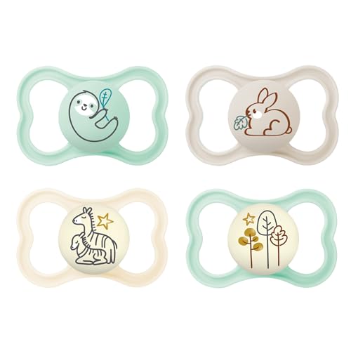 MAM Air Day & Night Baby Pacifier, for Sensitive Skin, Glows in The ...