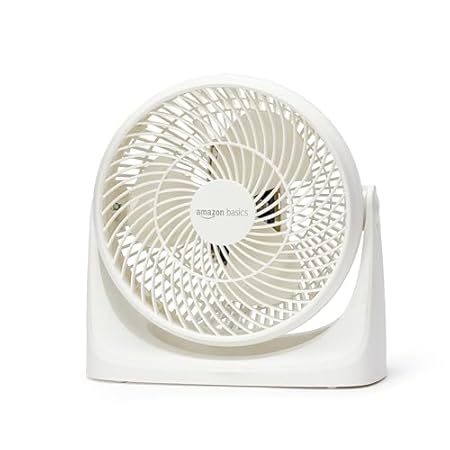 【暖房にも】Amazonベーシック サーキュレーター 8畳対応、上下手動 1,716円！プライム会員は送料無料！