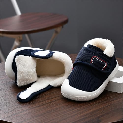 Baby Boy Girl Sneakers Fall and Winter Soft Sole Non Slip Padded Cotton Shoes Lightweight Infant Baby Girl Shoes Size 12