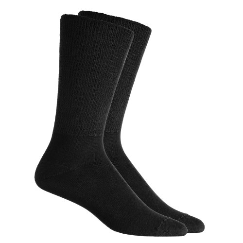Bienestar Senior Calcetines Gruesos Ideal Pies Sensibles - Negro/Caballero -