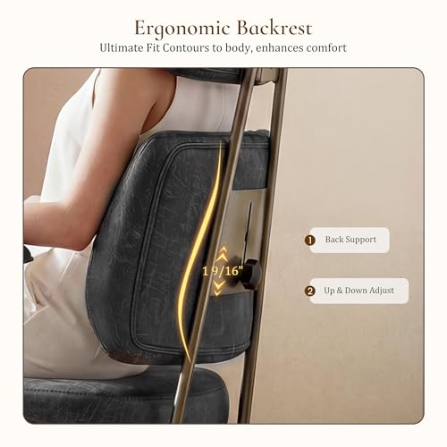 Image of EUREKA ERGONOMIC Home Office Desk Chairs, Ergonomic Computer Chair with High Back, Executive Office Chair with Lumbar Support, Spring Cushion Seat, Mid-Century Modern, Brown-Gray
