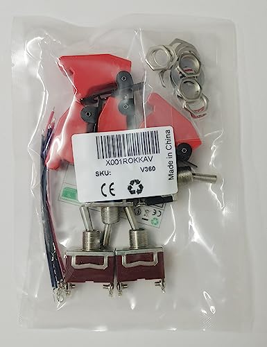 VISSQH 4pcs 12V-24V interruttori a levetta, Auto