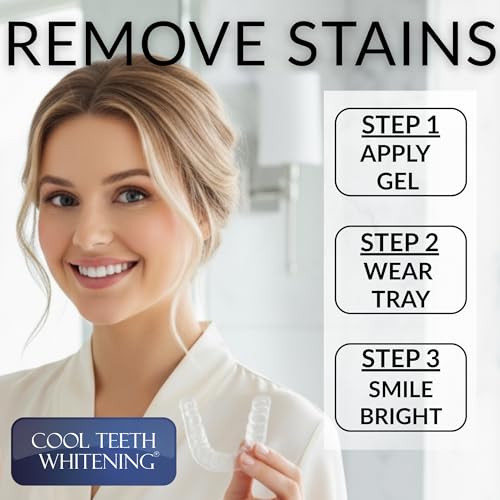 Image of Teeth Whitening Kit with LED Light and Trays, 44% Carbamide Peroxide Teeth Whitening Gel, Up to 25 At Home Whitening Treatments, Vegan Formula with Travel Case
